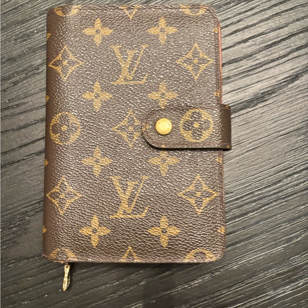 Louis Vuitton Brown Monogram Porte papier zip wallet